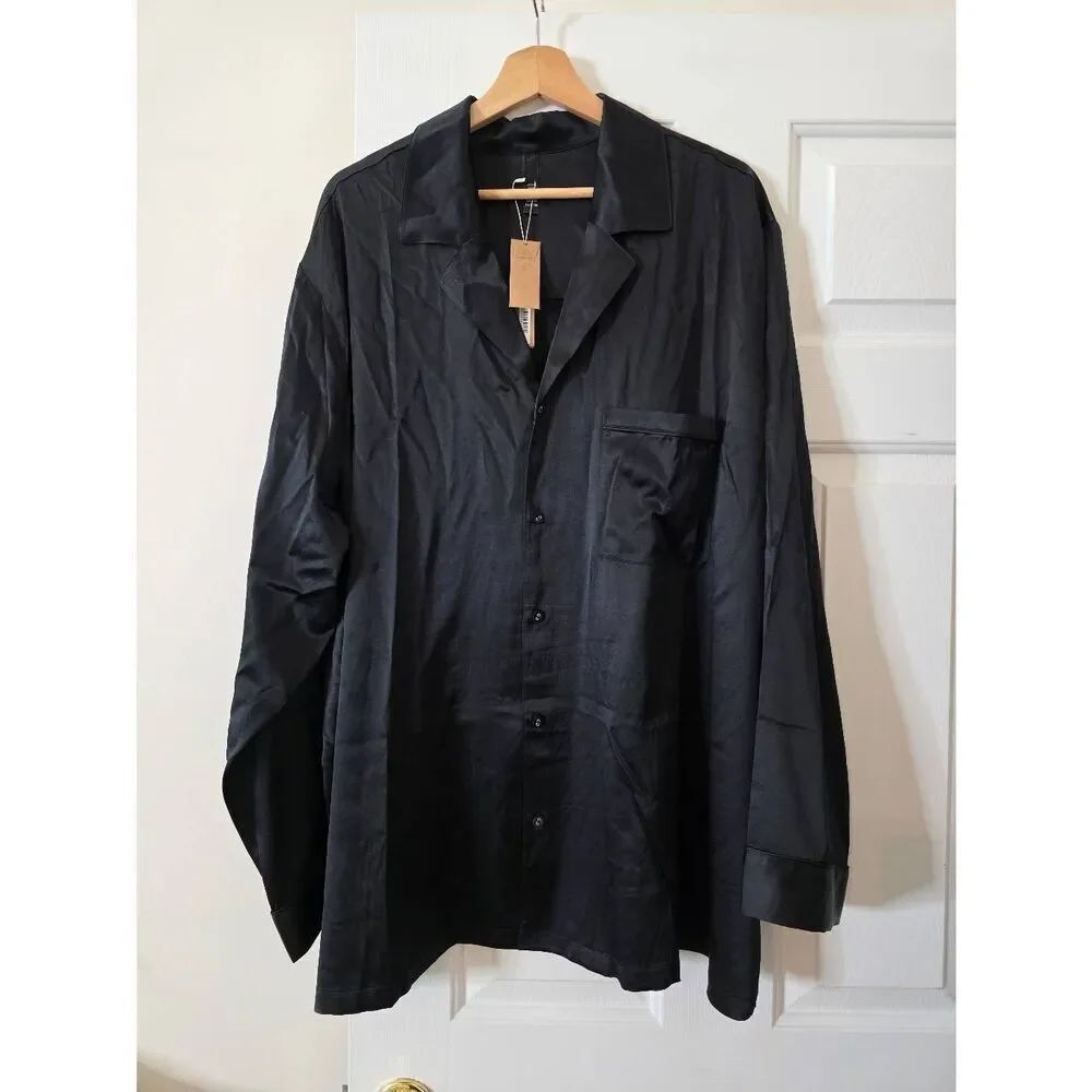 NWT Skims Silk Oversized Short Sleep Set, Onix 3X